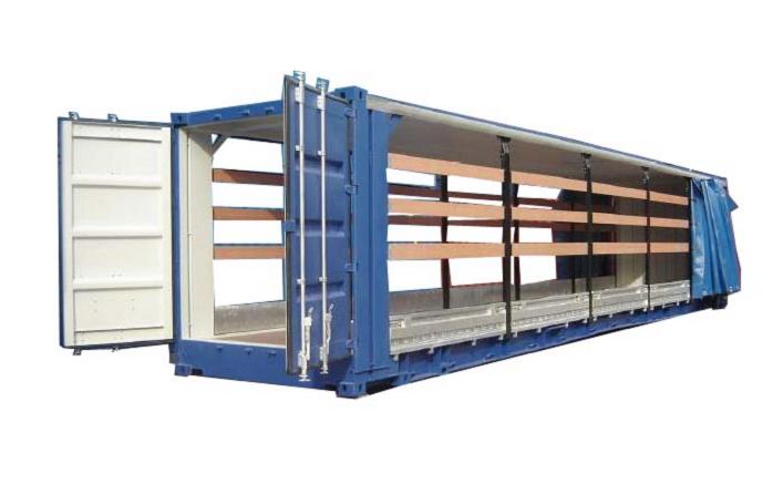 側拉簾集裝箱