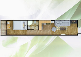 40尺標準集裝箱箱房